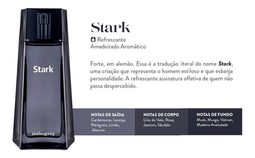 Desapegadoc Perfume Stark Mahogany Refrescante Fierce Legend